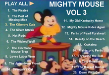 Load image into Gallery viewer, MIGHTY MOUSE 3 DVD ISO SET ALL 65 ORIGINAL EPISODES BONUS TERRYTOONS 40s 50s