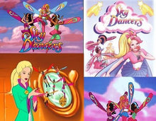 Load image into Gallery viewer, SKY DANCERS COMPLETE 4 DVD ISO SET 26 EPISODES VERY RARE CARTOON 1996