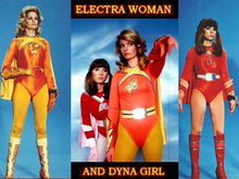 Load image into Gallery viewer, TV ELECTRA WOMAN AND DYNA GIRL COMPLETE 16 EPISODES DVD ISO SET VERY RARE SHOW 1976-77
